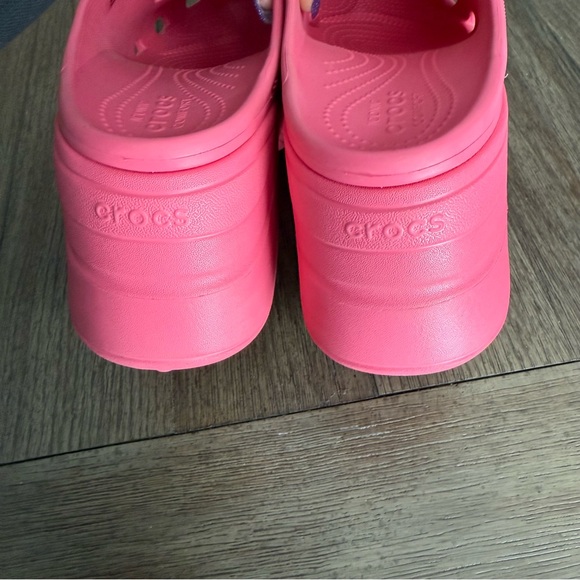NWT Pink platform heel crocs - Picture 6 of 6